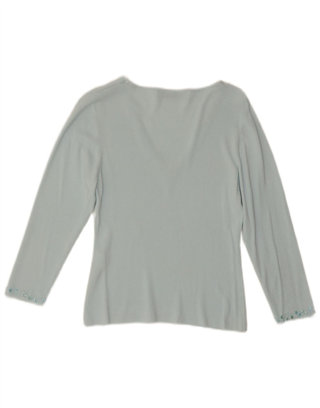 Top Zara da donna con maniche a 3/4 grande in rayon turchese