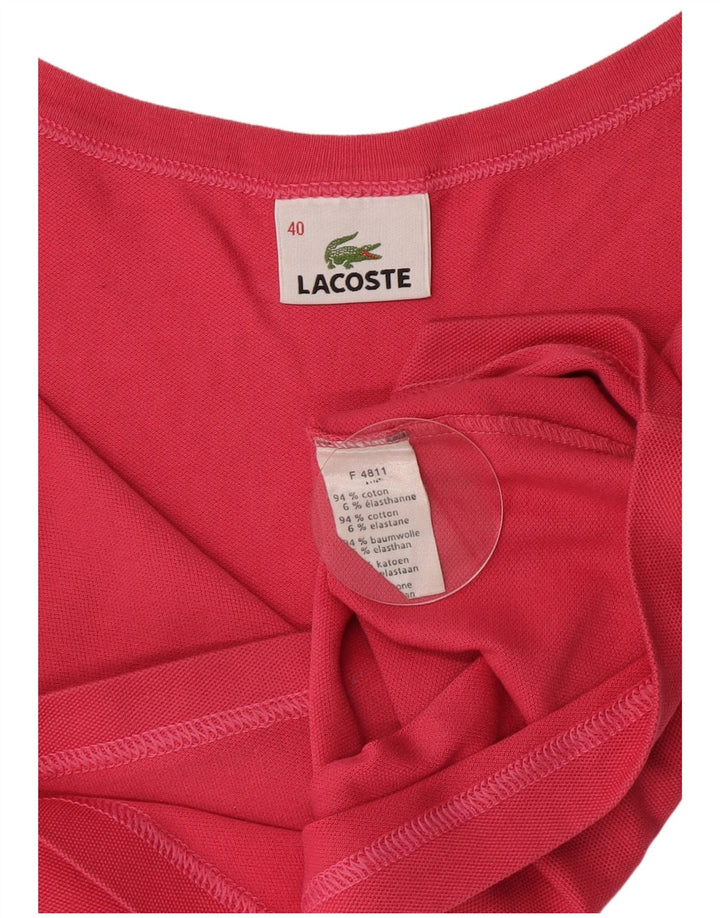 Canotta da donna Lacoste taglia 40 cotone rosa medio