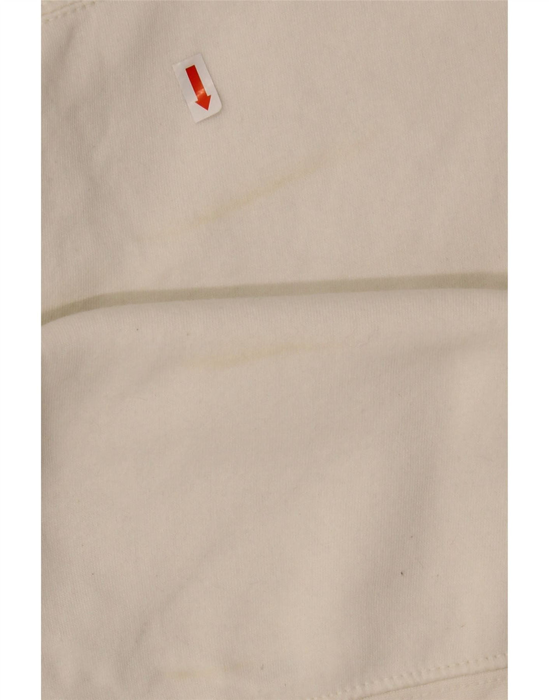 Felpa corta oversize da donna Zara UK 14 poliestere bianco medio