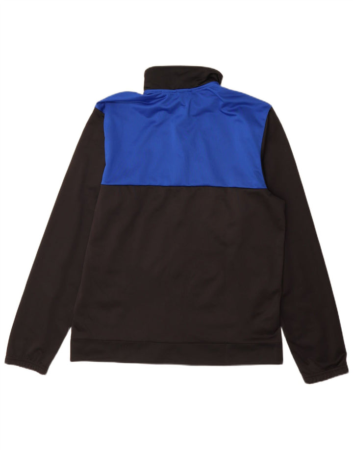 Giacca da tuta da uomo Adidas UK 42/44 Large Nero Colourblock Poliestere