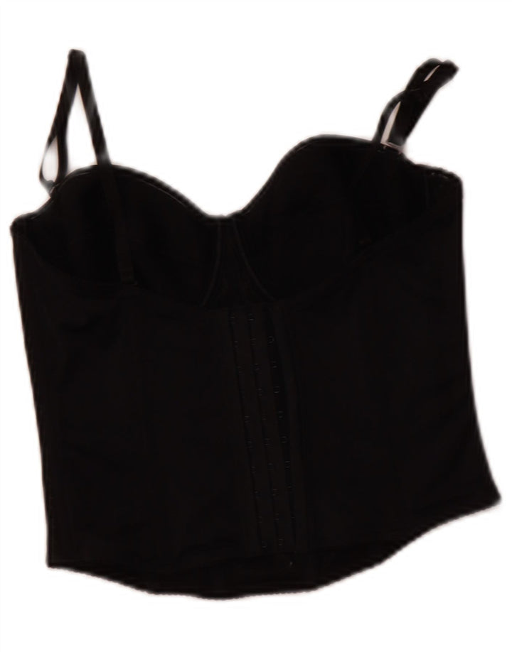 Top corsetto corto da donna TRIUMPH UK 4 XS poliestere nero