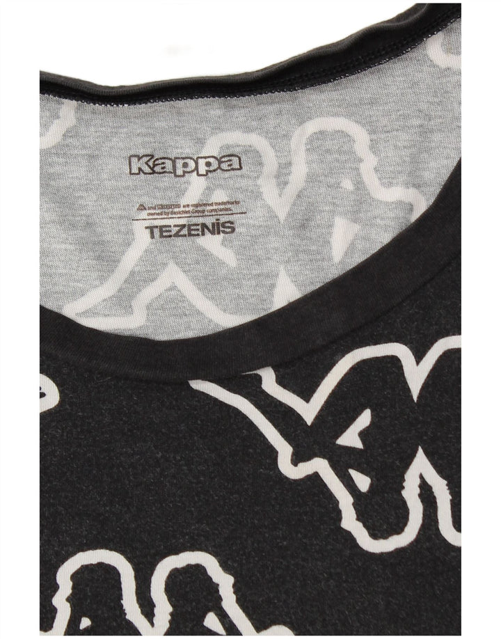 T-shirt grafica da uomo Kappa Tezenis grande nera