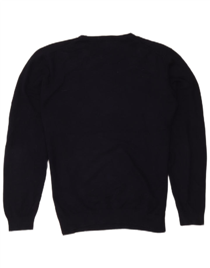 Maglione maglione girocollo da uomo Zara grande blu navy
