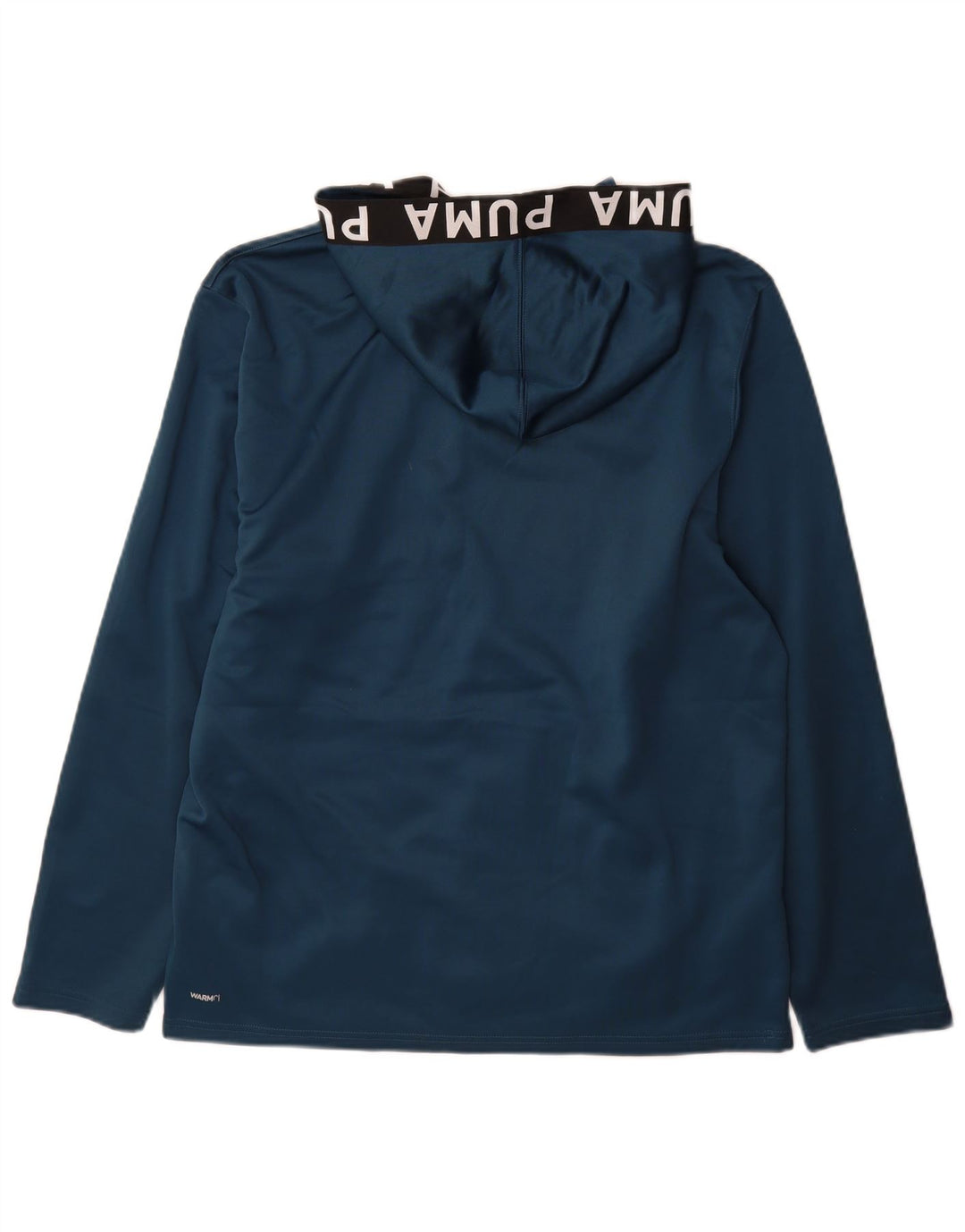 Felpa con cappuccio grafica da uomo Puma, poliestere color block medio blu navy