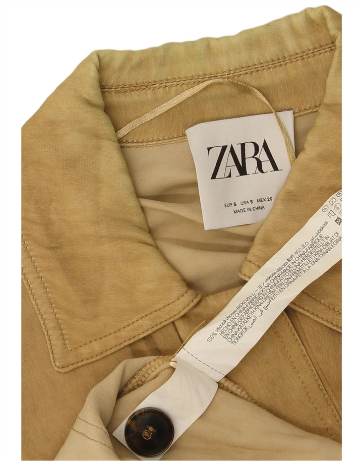 Giacca Utility Zara da donna UK 10 Small Beige Viscosa