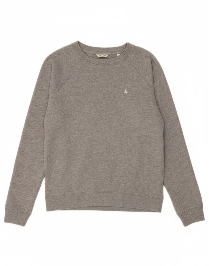 JACK WILLS Womens Sweatshirt Jumper UK 10 Small Grey Cotton Classic