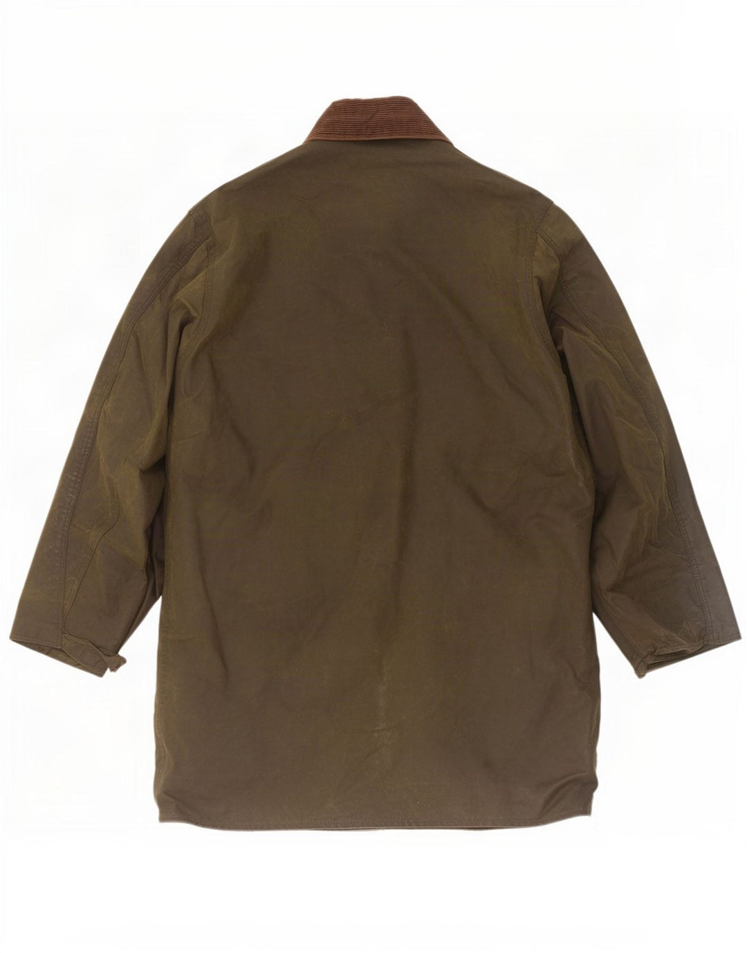 Barbour Giacca da uomo in cotone cerato con bordo UK 40 Medium Khaki Colourblock