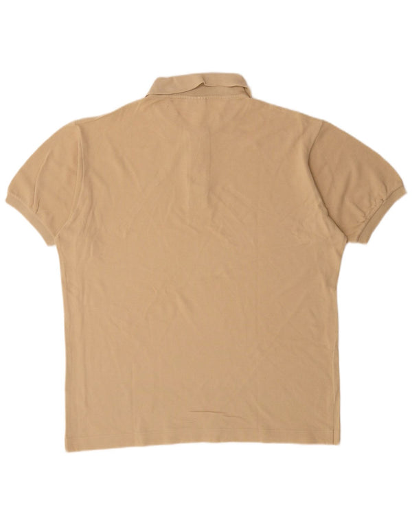Lacoste Mens Polo Shirt Size 5 Large Beige Cotton