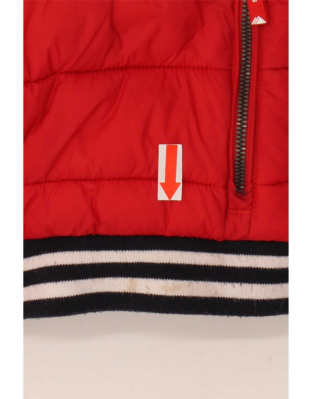 Giacca imbottita da donna Superdry UK 14 Large Rosso Poliestere