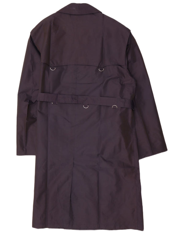 Trench da uomo vintage UK 40 grande nylon blu navy