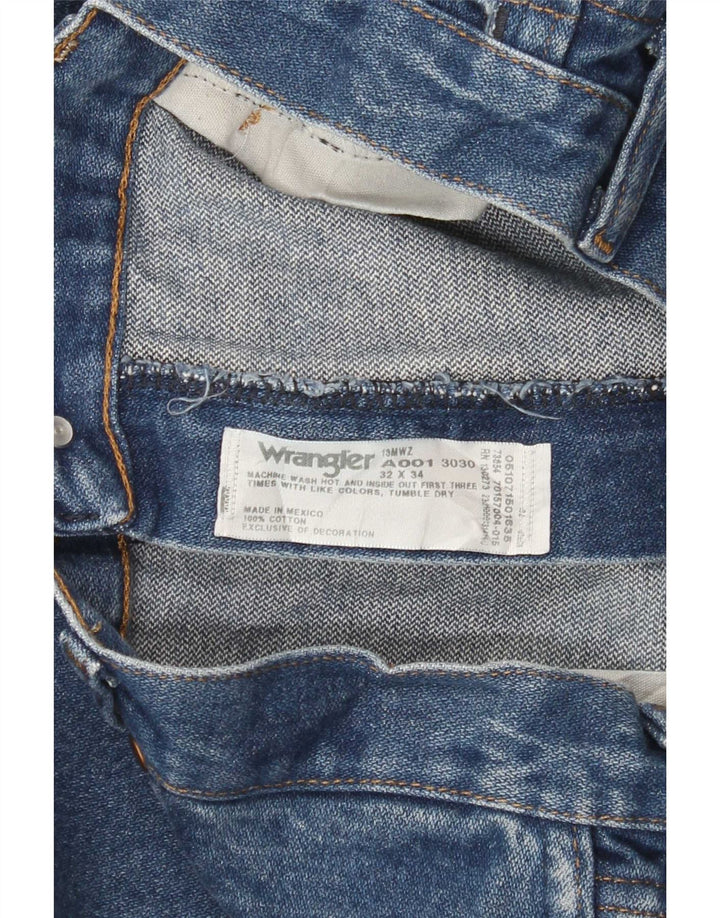 Jeans dritti da uomo Wrangler W32 L34 cotone blu