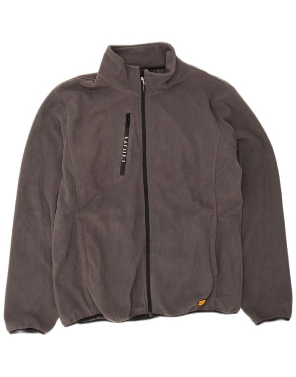 Giacca in pile da uomo Diadora UK 46 3XL Poliestere grigio