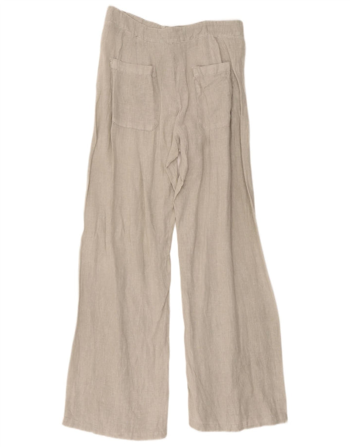 Pantaloni casual a gamba larga da donna Zara medi W28 L32 grigi