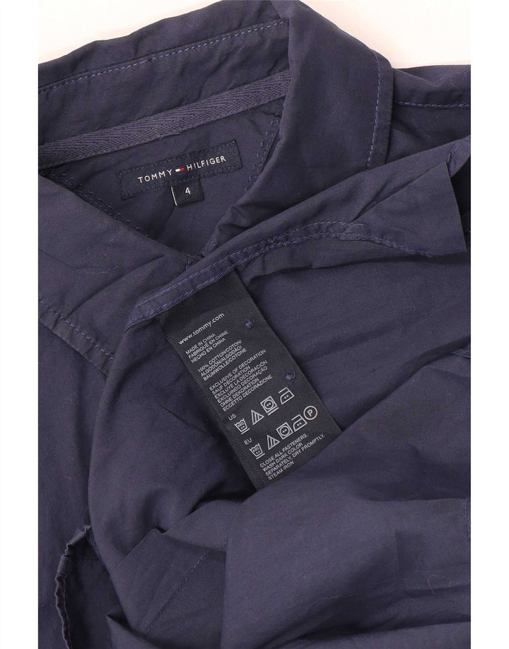 Camicia da donna Tommy Hilfiger US 4 Small in cotone blu navy
