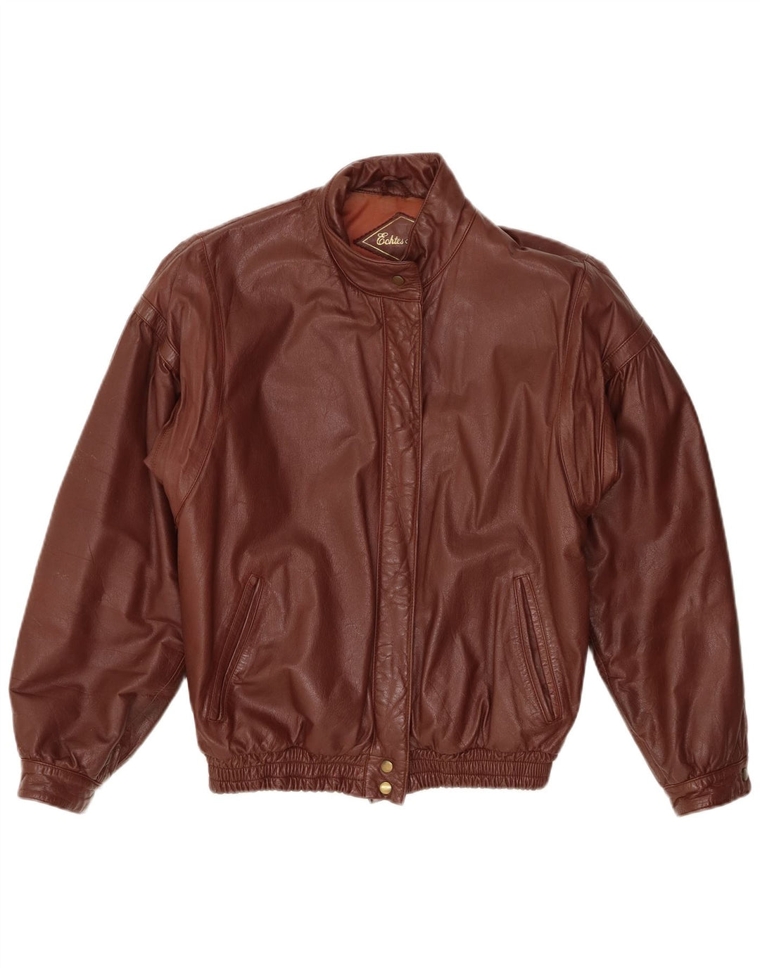 Giacca in pelle da donna Fashion Leader UK 16 Grande pelle marrone