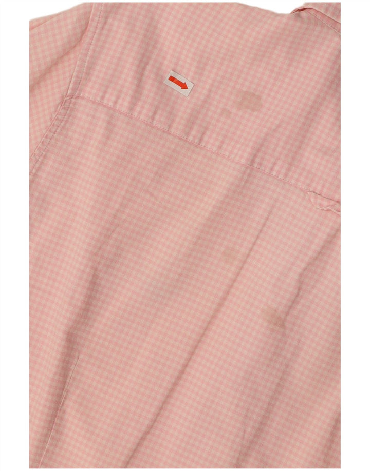 GANT Camicia a maniche corte da donna UK 20 Large Pink Gingham