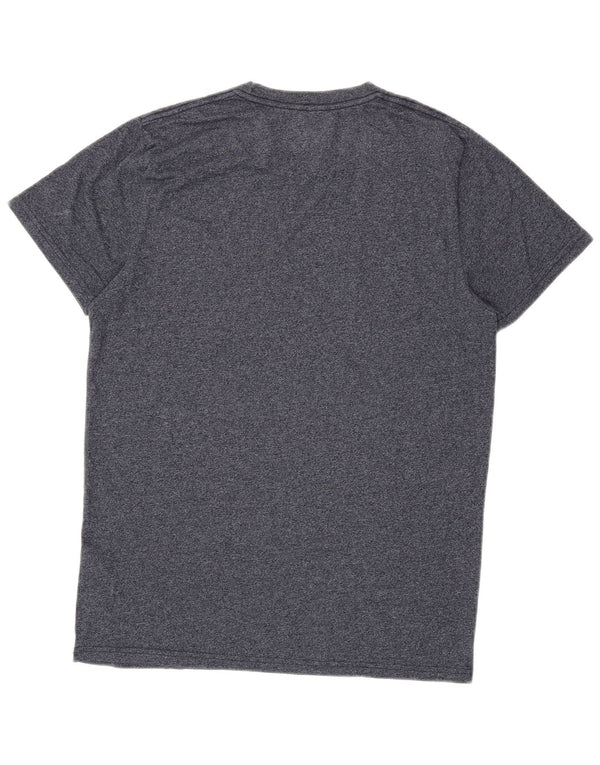 Hollister Mens T-Shirt Top Medium Navy Blue Flecked Cotton