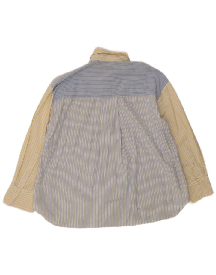 Camicia oversize da donna Zara UK 10 piccola in cotone a righe blu