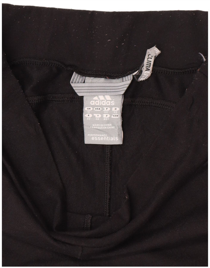 Leggings Adidas Climalite Capri da donna UK 16 grande nero