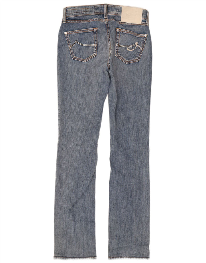 Jeans dritti su misura da donna Jacob Cohen W26 L31 cotone blu