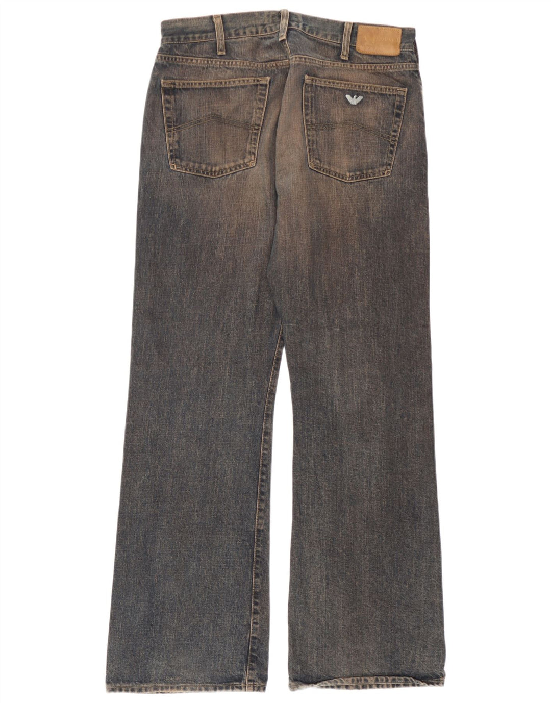 Jeans Bootcut da donna Armani W34 L32 cotone blu navy