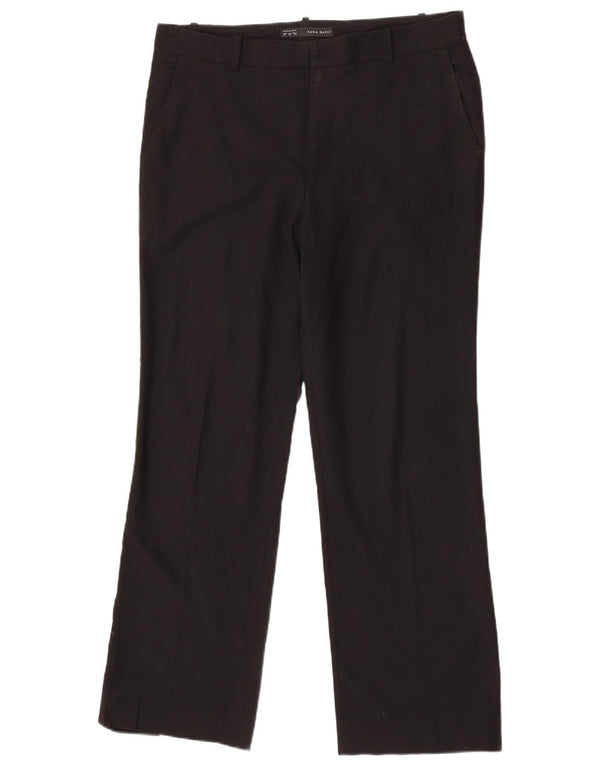 Pantaloni chino dritti da donna Zara EU 42 Large W32 L30 neri