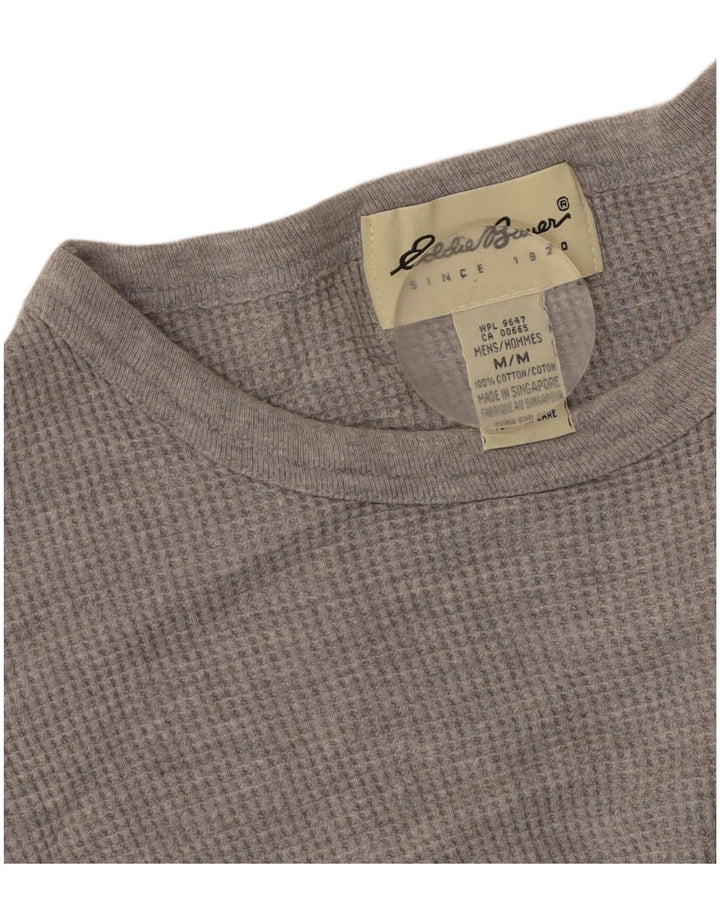 T-shirt da uomo EDDIE BAUER Top in cotone grigio medio