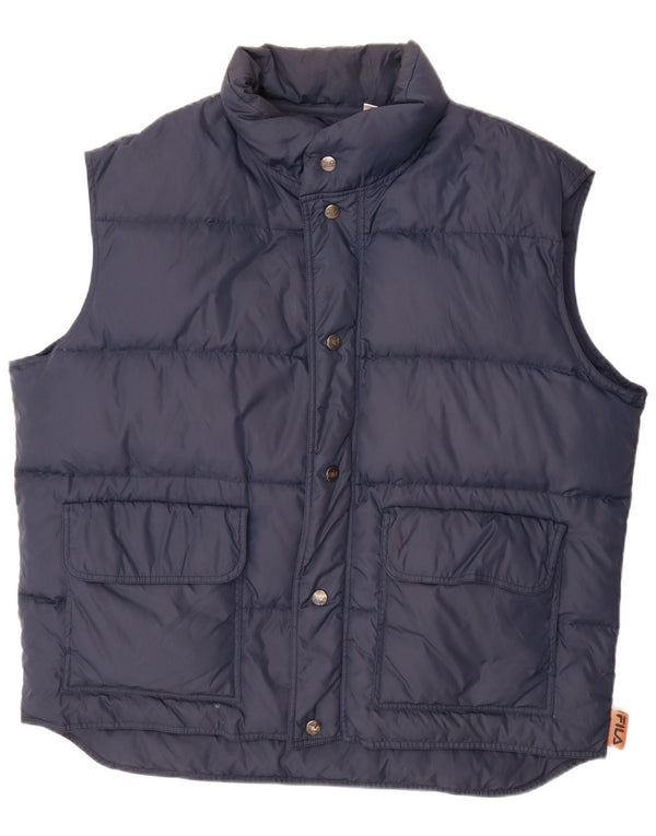 Gilet imbottito da uomo Fila IT 56 XL blu navy in poliammide