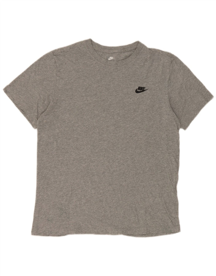 T-shirt Nike da uomo in cotone grigio medio