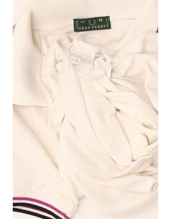 Polo da donna FRED PERRY UK 12 cotone bianco medio