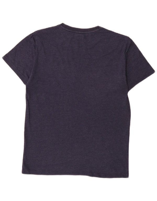 Superdry Mens Graphic T-Shirt Top Large Navy Blue