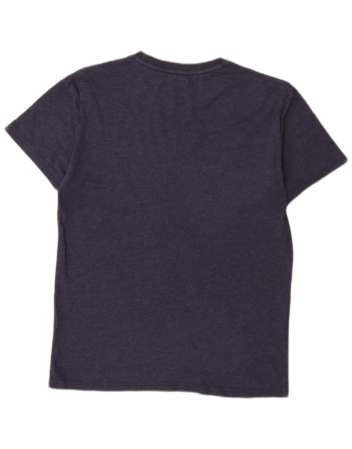 T-shirt grafica da uomo Superdry Top Large blu navy