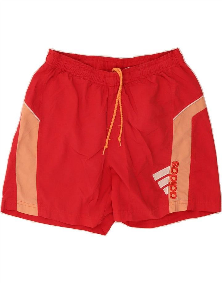 ADIDAS Mens Graphic Swimming Shorts Medium  Red Polyamide Vintage Adidas and Second-Hand Adidas from Messina Hembry 