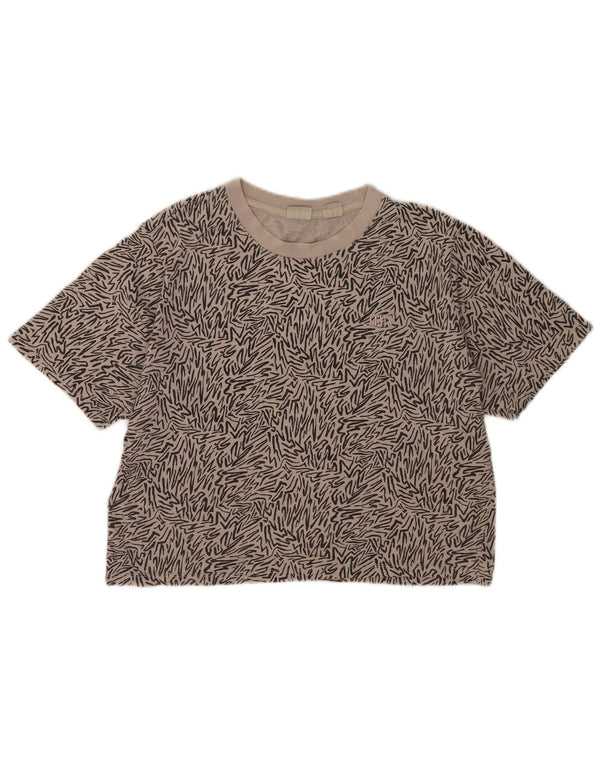 T-shirt corta oversize da donna Levi's Top UK 10 piccola stampa animalier nera