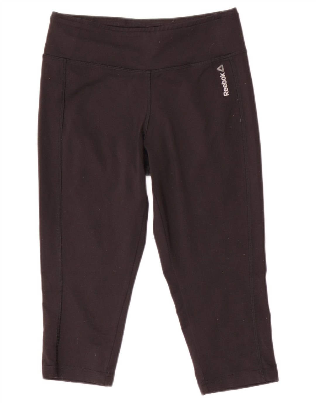 Leggings Capri da donna REEBOK UK 8/10 Small Poliestere nero