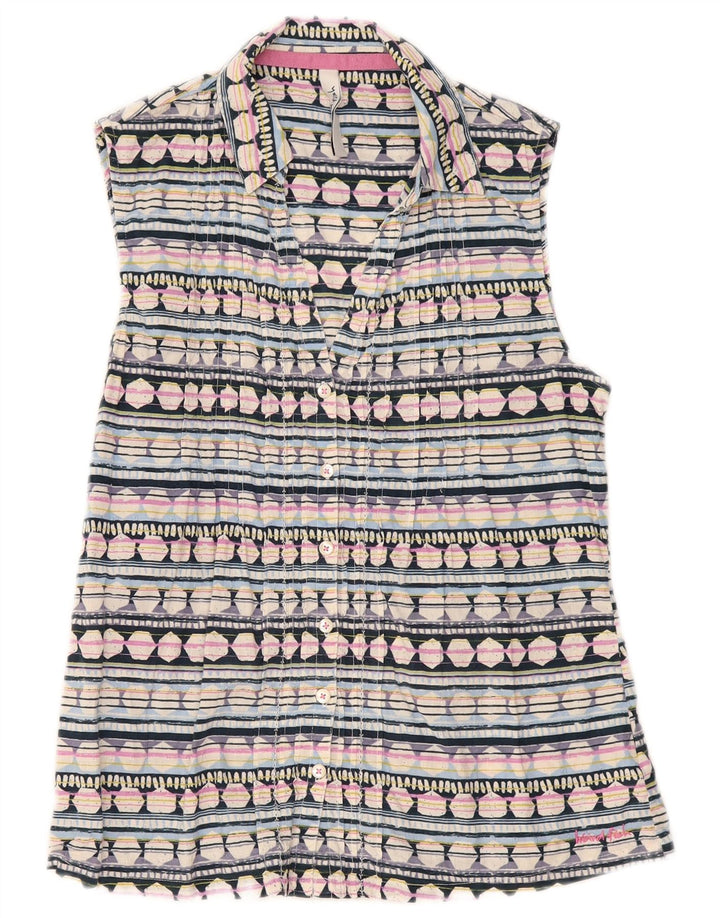 Camicetta da donna Weird Fish UK 12 Medium multicolore geometrica