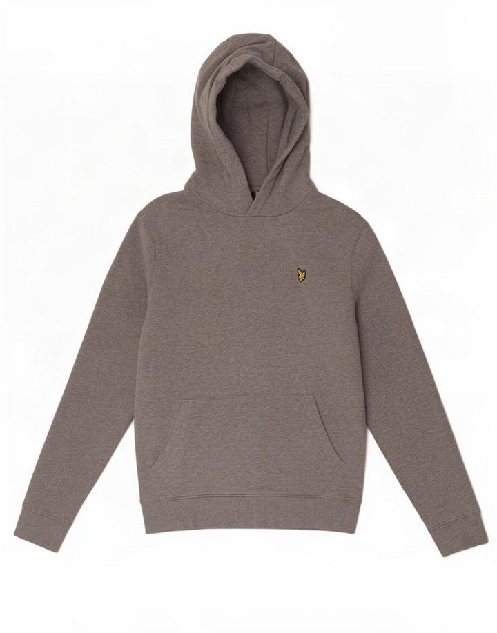 Felpa con cappuccio da uomo Lyle & Scott piccola in cotone grigio