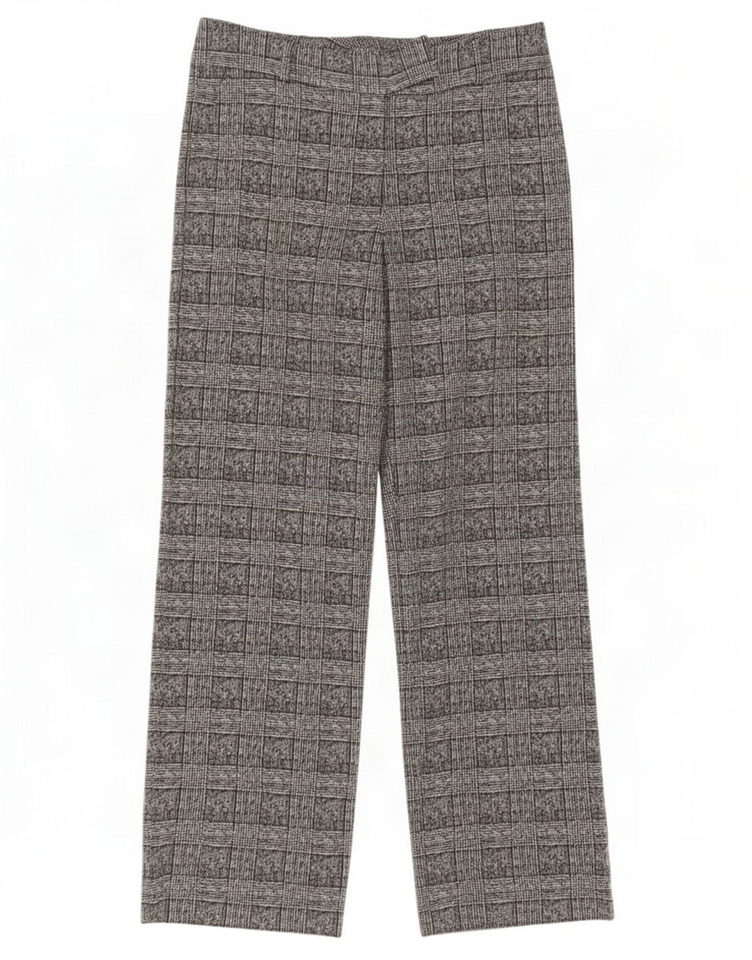 Pantaloni da abito da donna Marks & Spencer UK 14 Large W34 L32 a quadri grigi