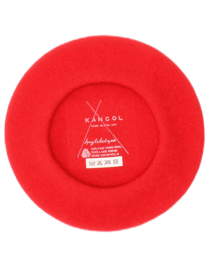 Cappello Basco Da Donna Kangol Taglia Unica Lana Vergine Rossa