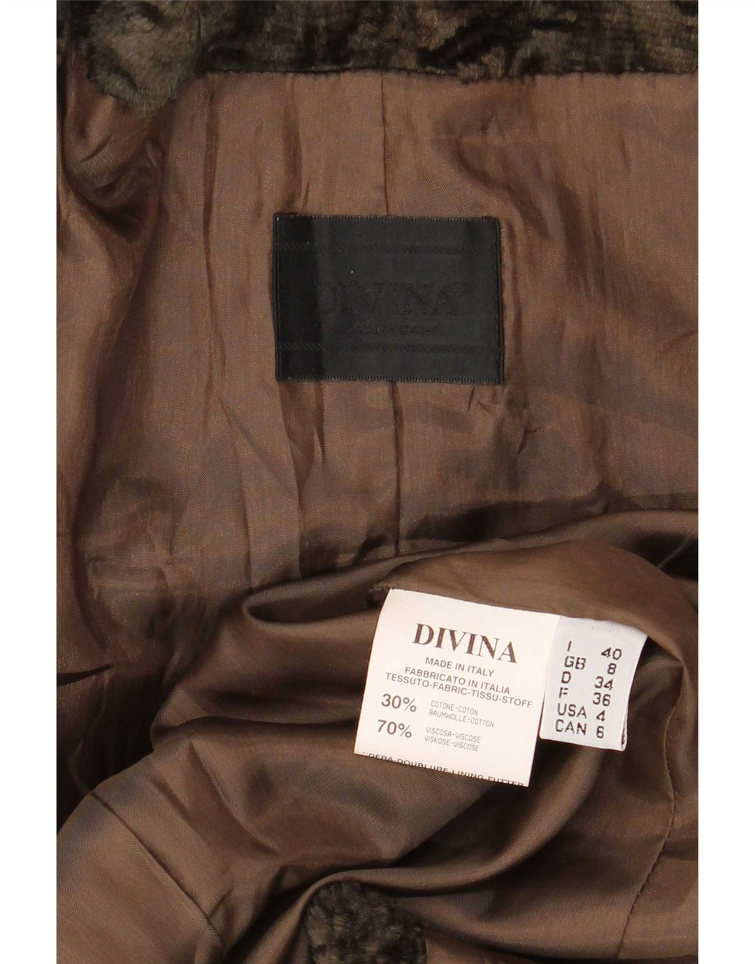 Giubbotto bomber da donna Divina UK 8 piccolo cotone kaki