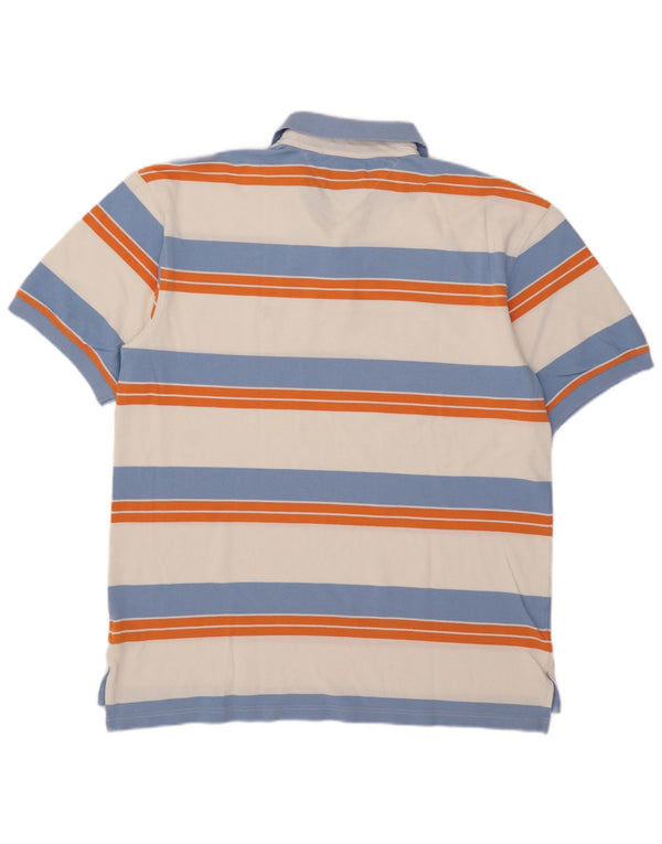 Polo da uomo Tommy Hilfiger XL in cotone a righe multicolore