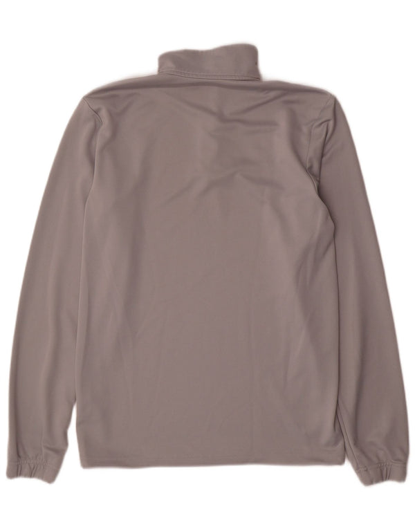 Adidas Uomo Aeroready Zip Collo Pullover Tuta Top Piccolo Poliestere Grigio