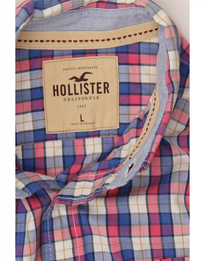 HOLLISTER Mens Shirt Large Multicoloured Check Cotton Vintage Hollister and Second-Hand Hollister from Messina Hembry 