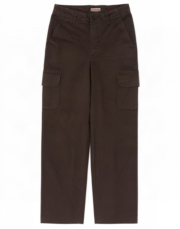 Pantaloni cargo larghi da donna Invicta IT 40 piccoli W28 L26 marroni
