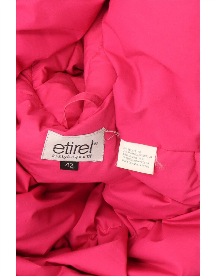 Giacca imbottita oversize con cappuccio da donna Etirel EU 42 Large Pink Poliestere