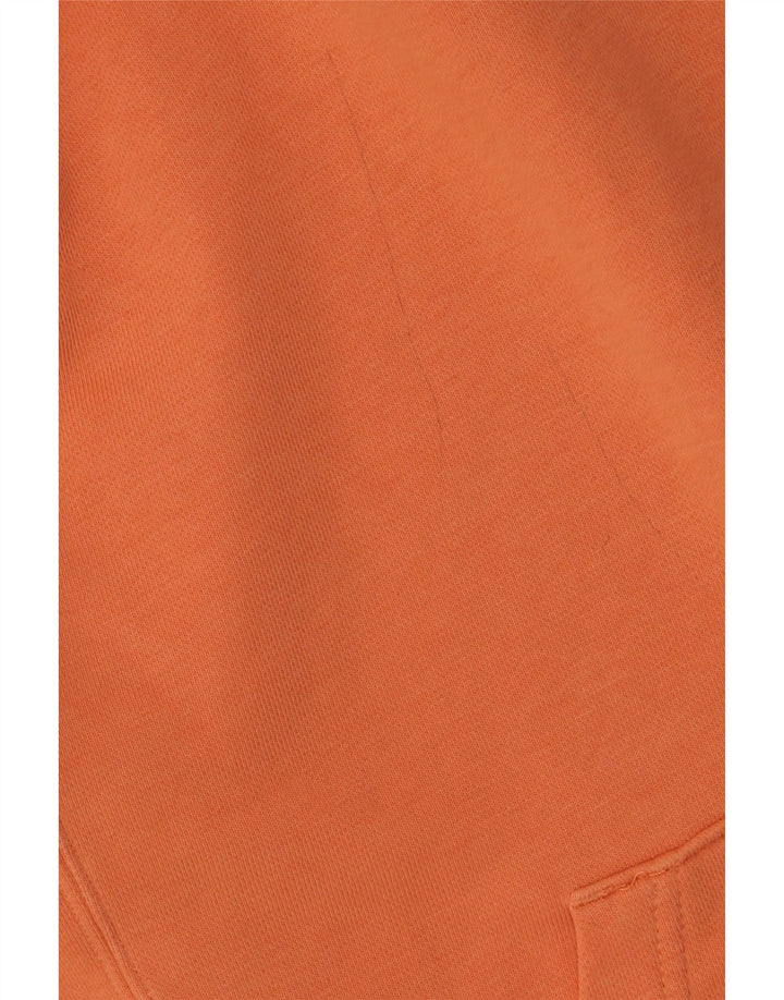 Felpa con cappuccio da uomo NIKE XS arancione in cotone