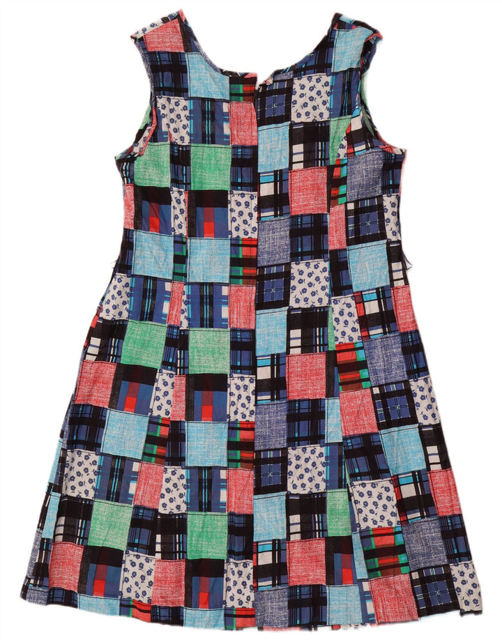 Abito a trapezio senza maniche da donna Leygil UK 18 XL Patchwork multicolore