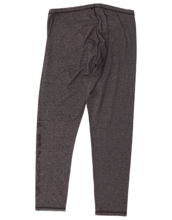Leggings grafici da donna Superdry UK 14 grande cotone chiazzato grigio
