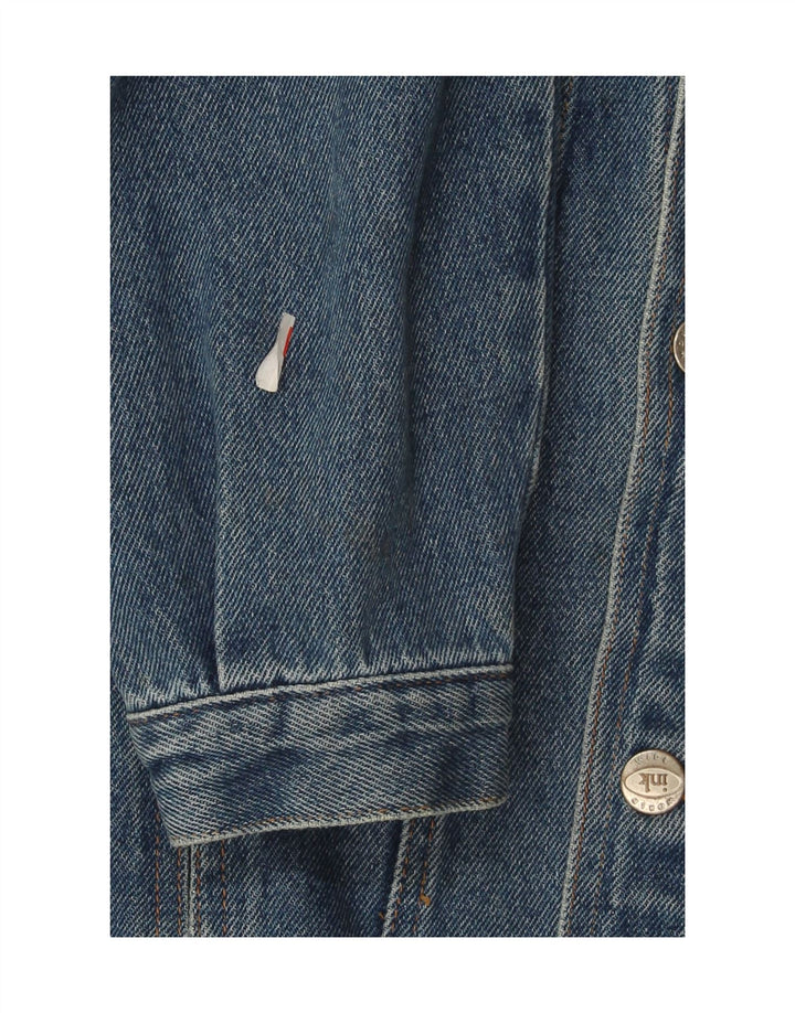 BASIC Boys Denim Jacket 11-12 Years Large Blue Cotton Vintage Basic and Second-Hand Basic from Messina Hembry 