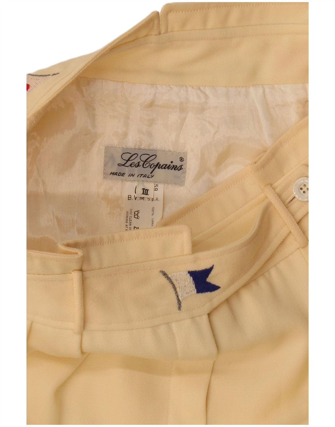 Gonna a trapezio da donna Les Copains W28 lana media bianco sporco